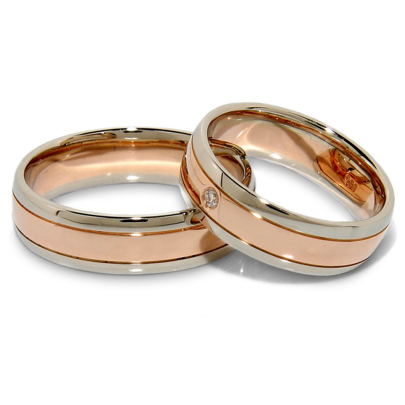 Vestuviniai žiedai „Taškas“, jam ir jai