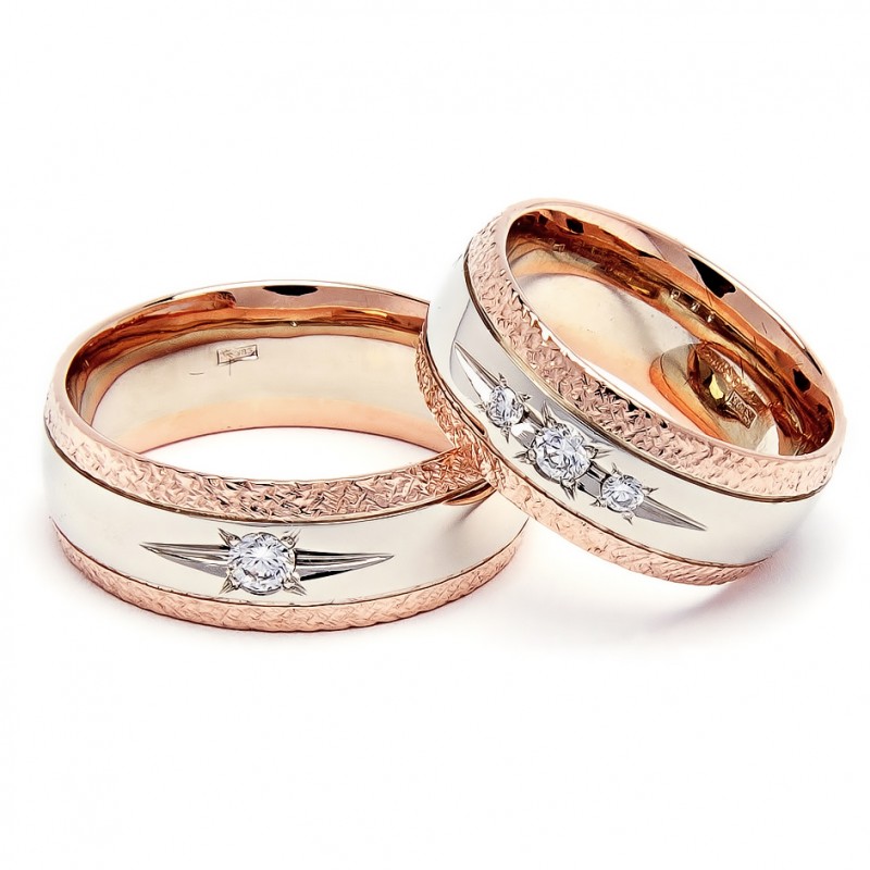 Vestuviniai žiedai „Žvaigždės 2“, jam ir jai
