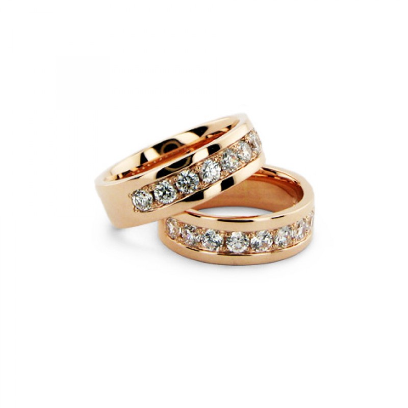 Vestuviniai žiedai „Inkrustuoti“