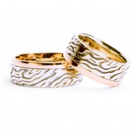Vestuviniai žiedai „Tėkmė“, jam ir jai